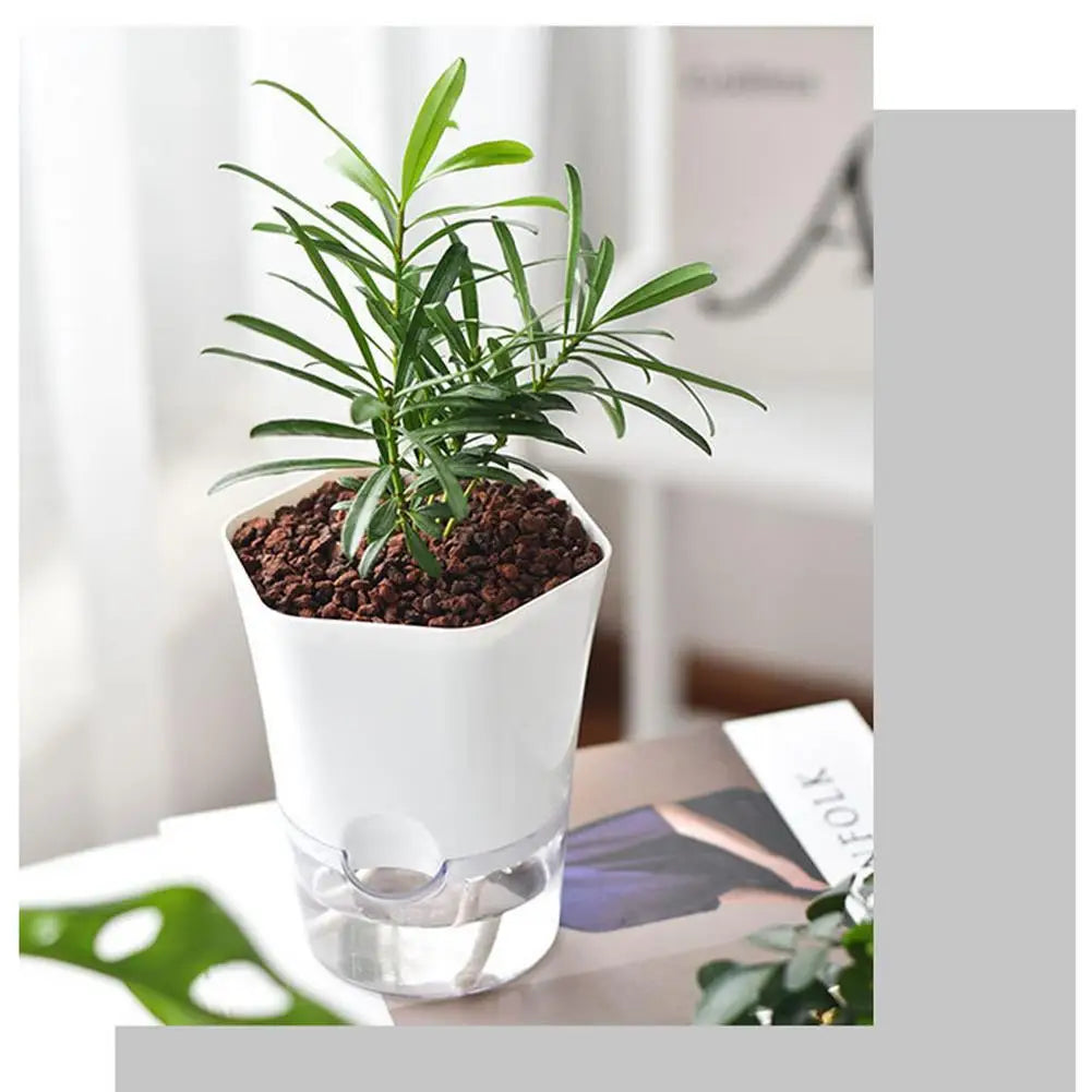 Innovative Lazy Flower Pot Automatic Water-Absorbing Flowerpot