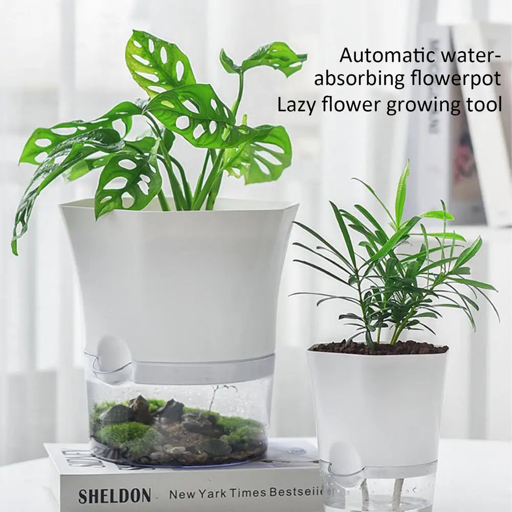Innovative Lazy Flower Pot Automatic Water-Absorbing Flowerpot
