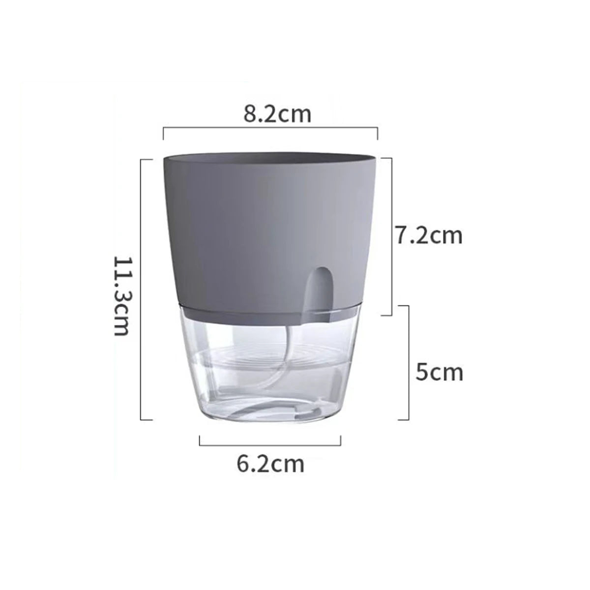 2 Layer Cultivation Flower Pot Cotton Rope Self Watering