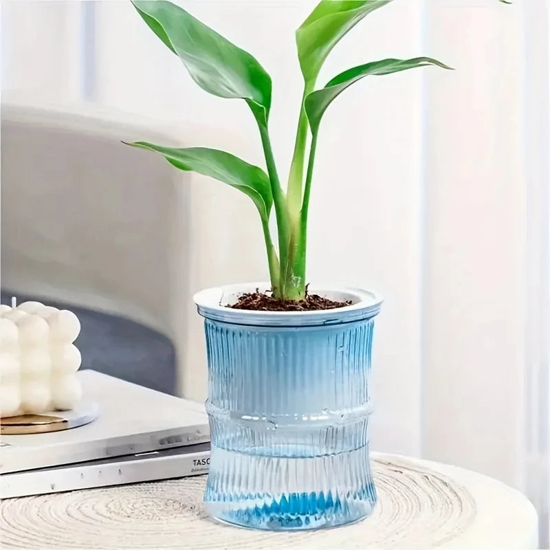 Hydroponic Flower Pot Automatic Plastic Self Watering Planter