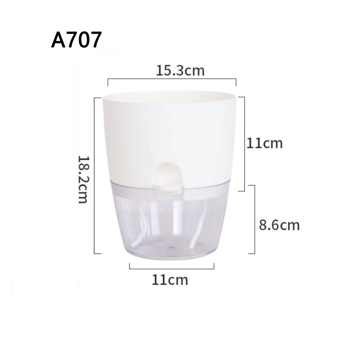 2 Layer Cultivation Flower Pot Cotton Rope Self Watering