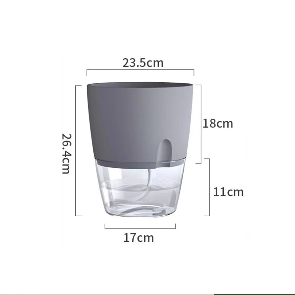 2 Layer Cultivation Flower Pot Cotton Rope Self Watering