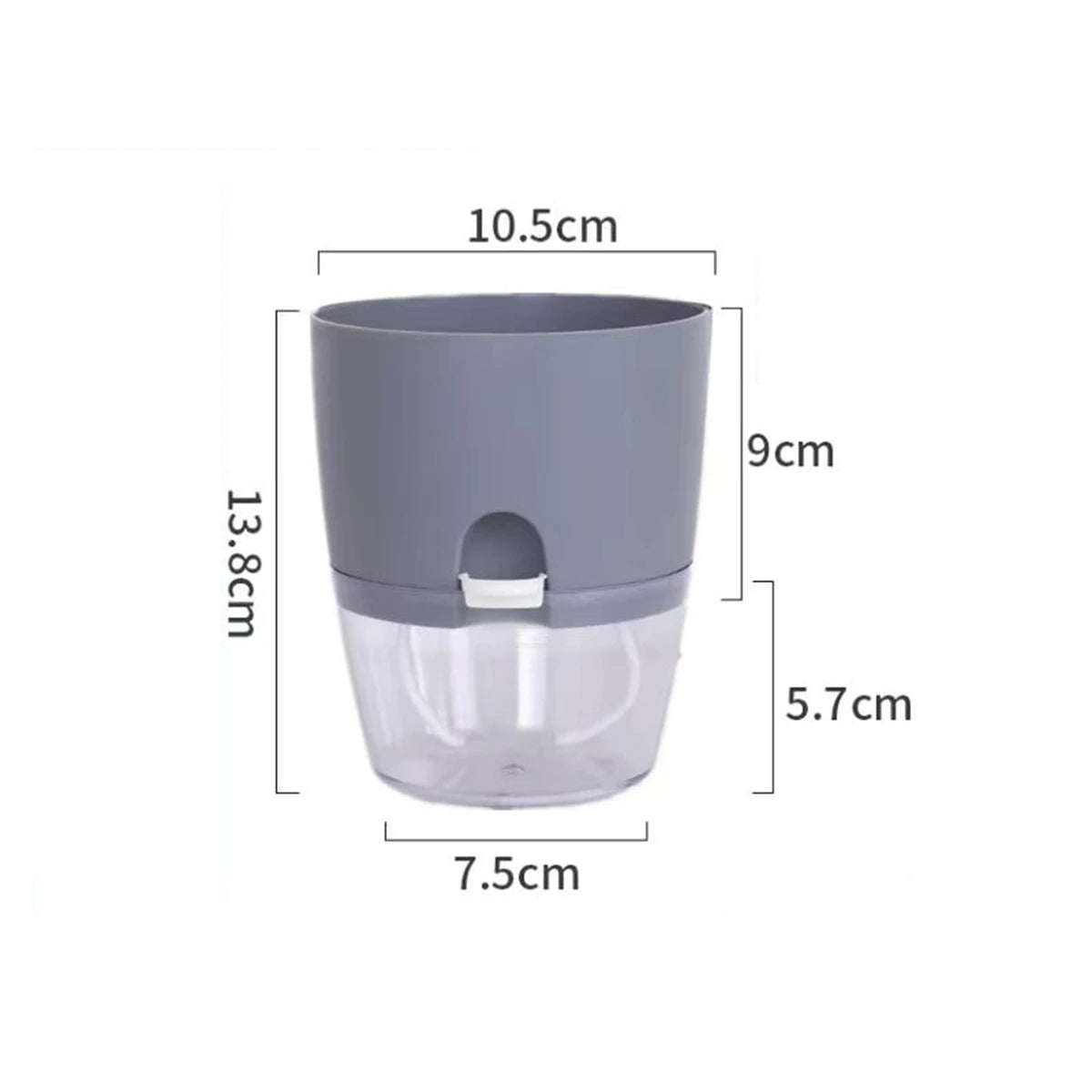 2 Layer Cultivation Flower Pot Cotton Rope Self Watering