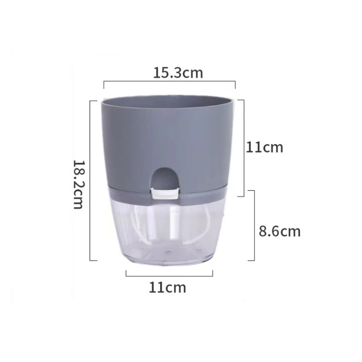 2 Layer Cultivation Flower Pot Cotton Rope Self Watering