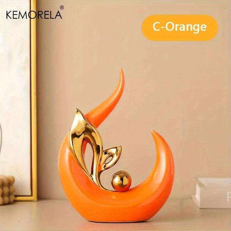 Ceramic Statue Nordic Creative Light Luxury Decoration Sculpture