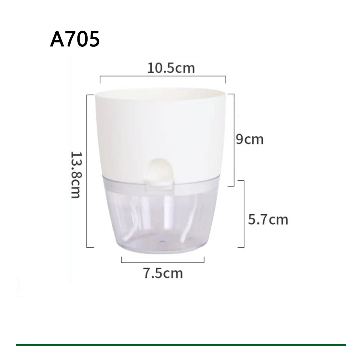 2 Layer Cultivation Flower Pot Cotton Rope Self Watering