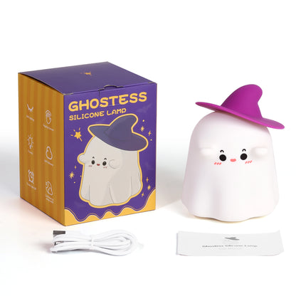 Led Night Light Silicone Lamp Mushroom Pumpkin Ghost