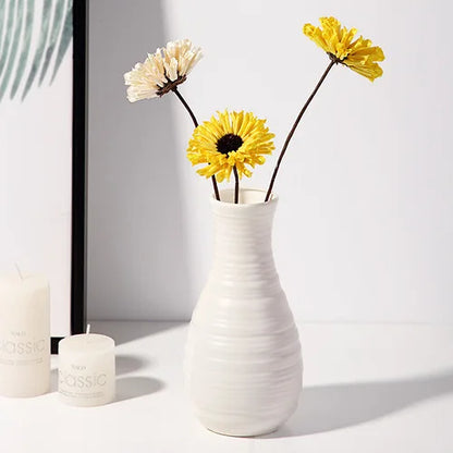 1pc Nordic Plastic Vase Modern Small Flower Pot for Flowers