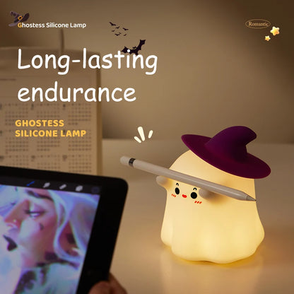 Led Night Light Silicone Lamp Mushroom Pumpkin Ghost