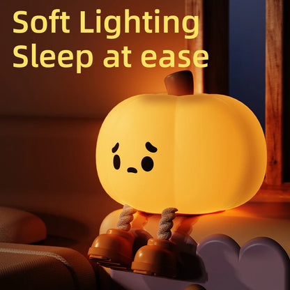 Led Night Light Silicone Lamp Mushroom Pumpkin Ghost