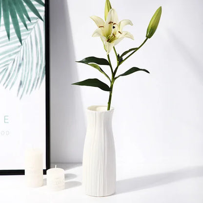 1pc Nordic Plastic Vase Modern Small Flower Pot for Flowers