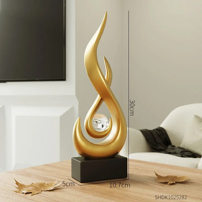 Creative Living Room Decoration Abstract Sculpture Ceramic Statue