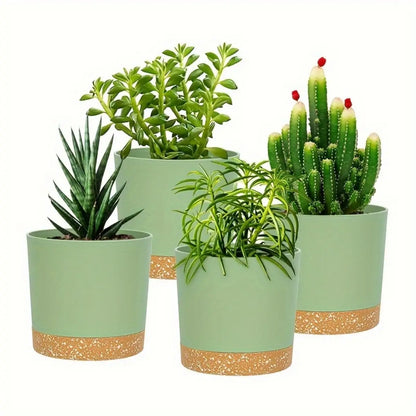 4pcs Flowerpot Removable Bottom Round Flower Pot Detachable Bottom