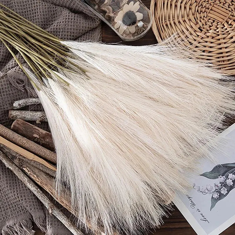 10pcs Artificial Reed Wind Bouquet Imitation Flowers Bohemian