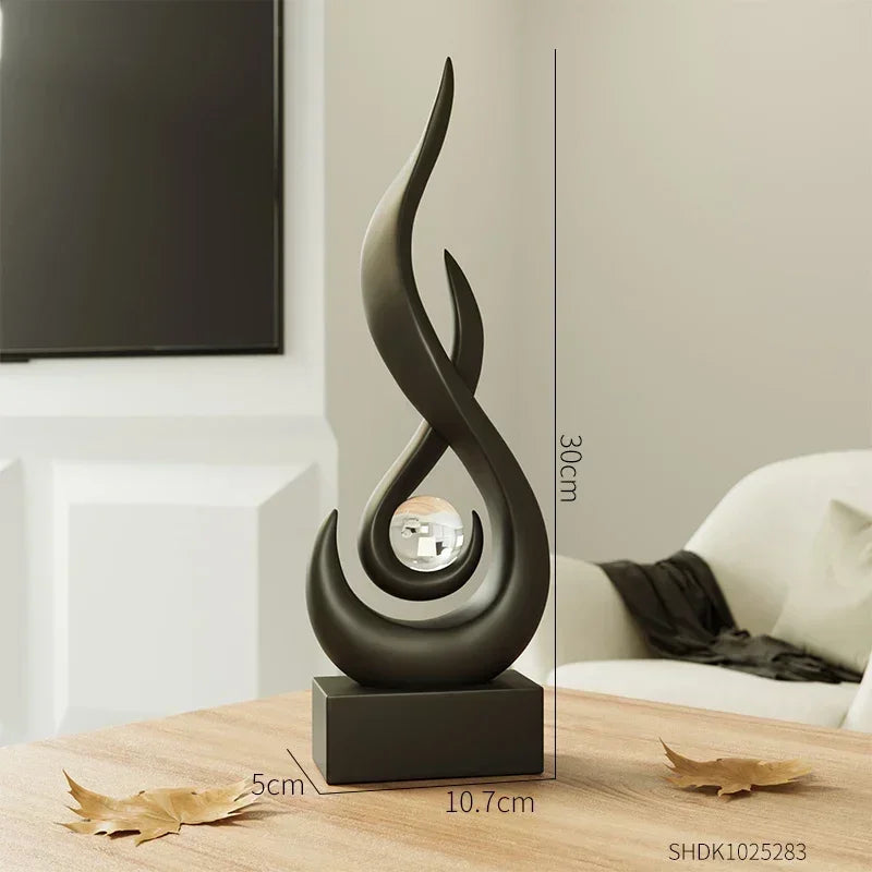 Creative Living Room Decoration Abstract Sculpture Ceramic Statue