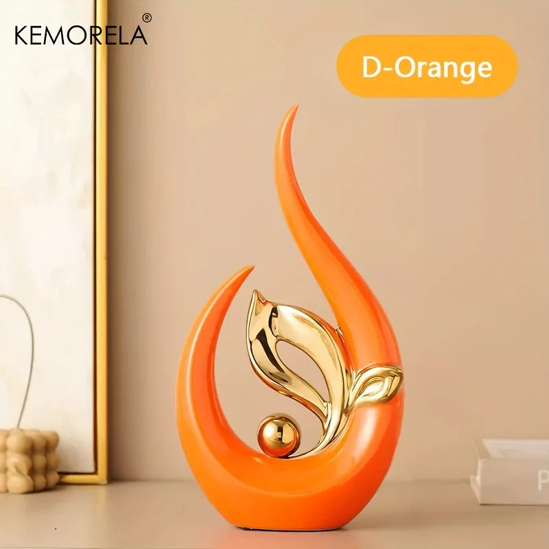 Ceramic Statue Nordic Creative Light Luxury Decoration Sculpture