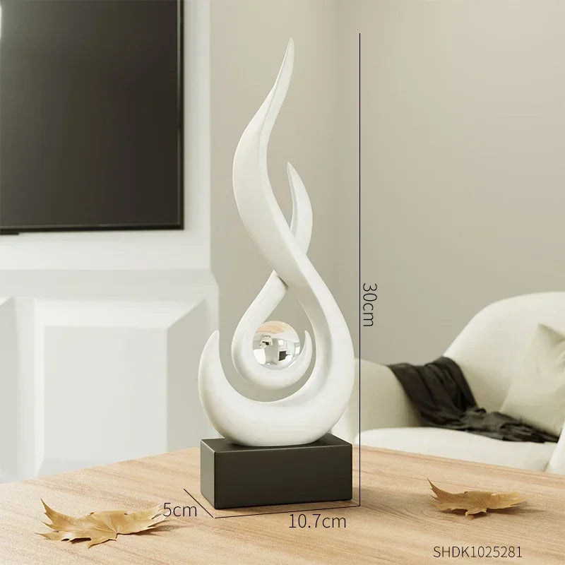 Creative Living Room Decoration Abstract Sculpture Ceramic Statue