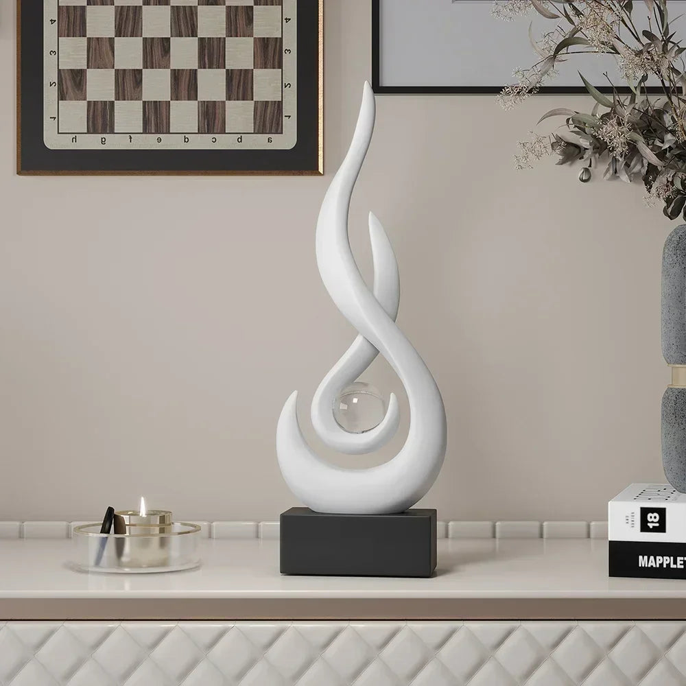 Creative Living Room Decoration Abstract Sculpture Ceramic Statue
