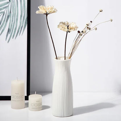 1pc Nordic Plastic Vase Modern Small Flower Pot for Flowers