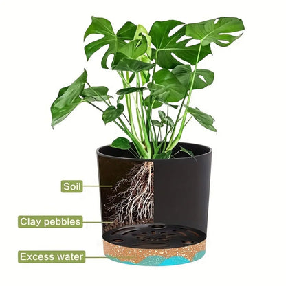 4pcs Flowerpot Removable Bottom Round Flower Pot Detachable Bottom