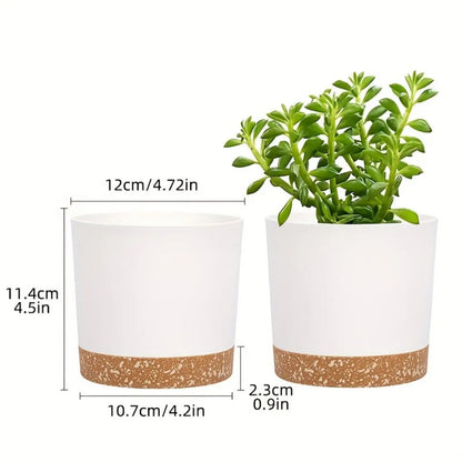 4pcs Flowerpot Removable Bottom Round Flower Pot Detachable Bottom