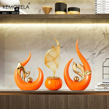 Ceramic Statue Nordic Creative Light Luxury Decoration Sculpture